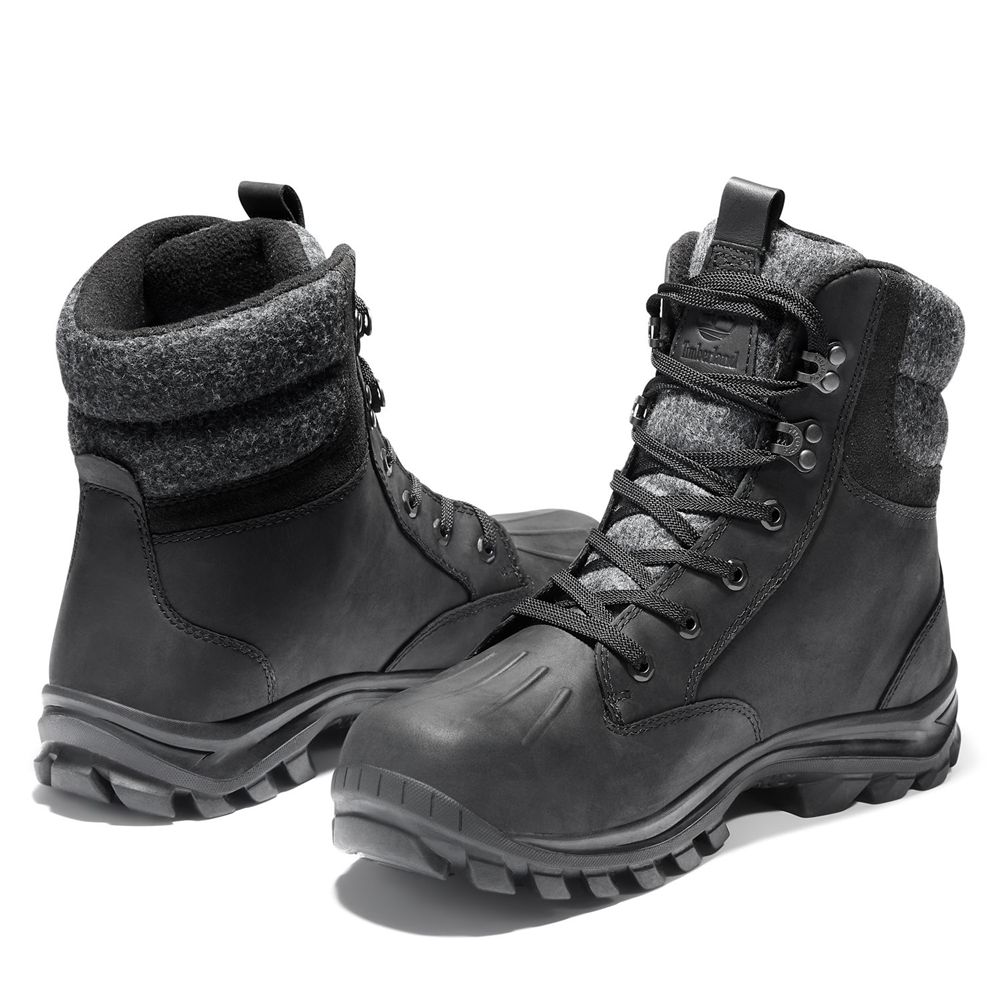 Timberland Μποτες Χιονιού Ανδρικα Μαυρα - Chillberg Mid Waterproof - Greece 7451029-OP